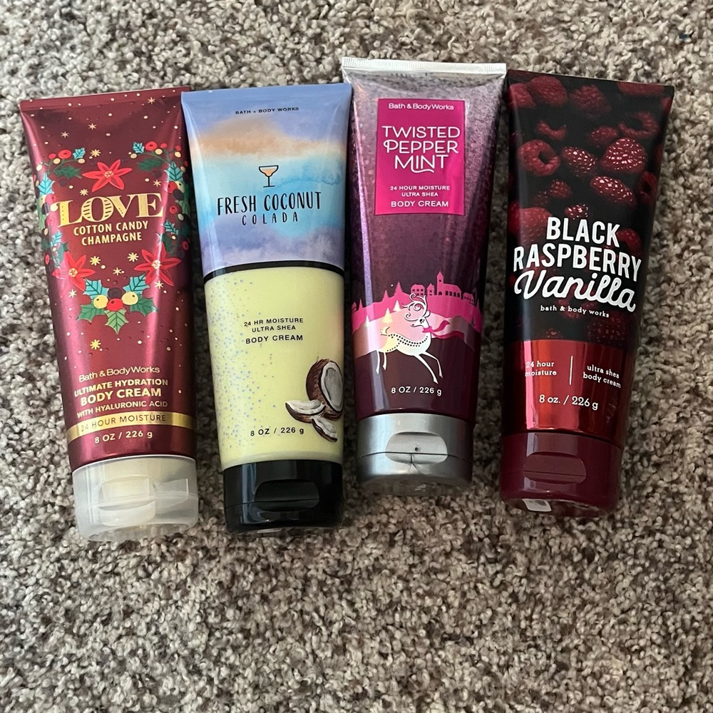 4 bath and body works body creams